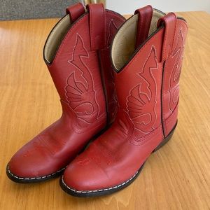 Red cowboy boots